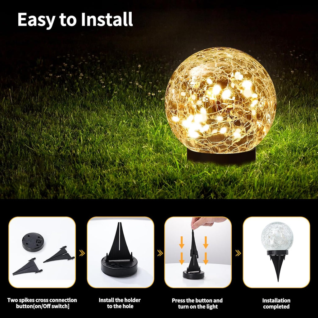 Solar Globe Lights for Outdoor Decor