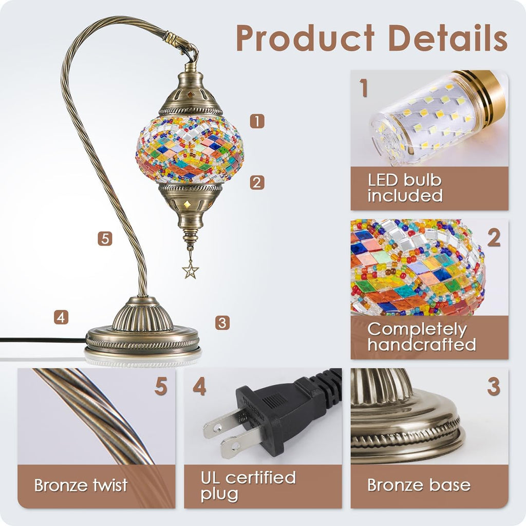 Round Side Table, Fabric Basket, White & Brown