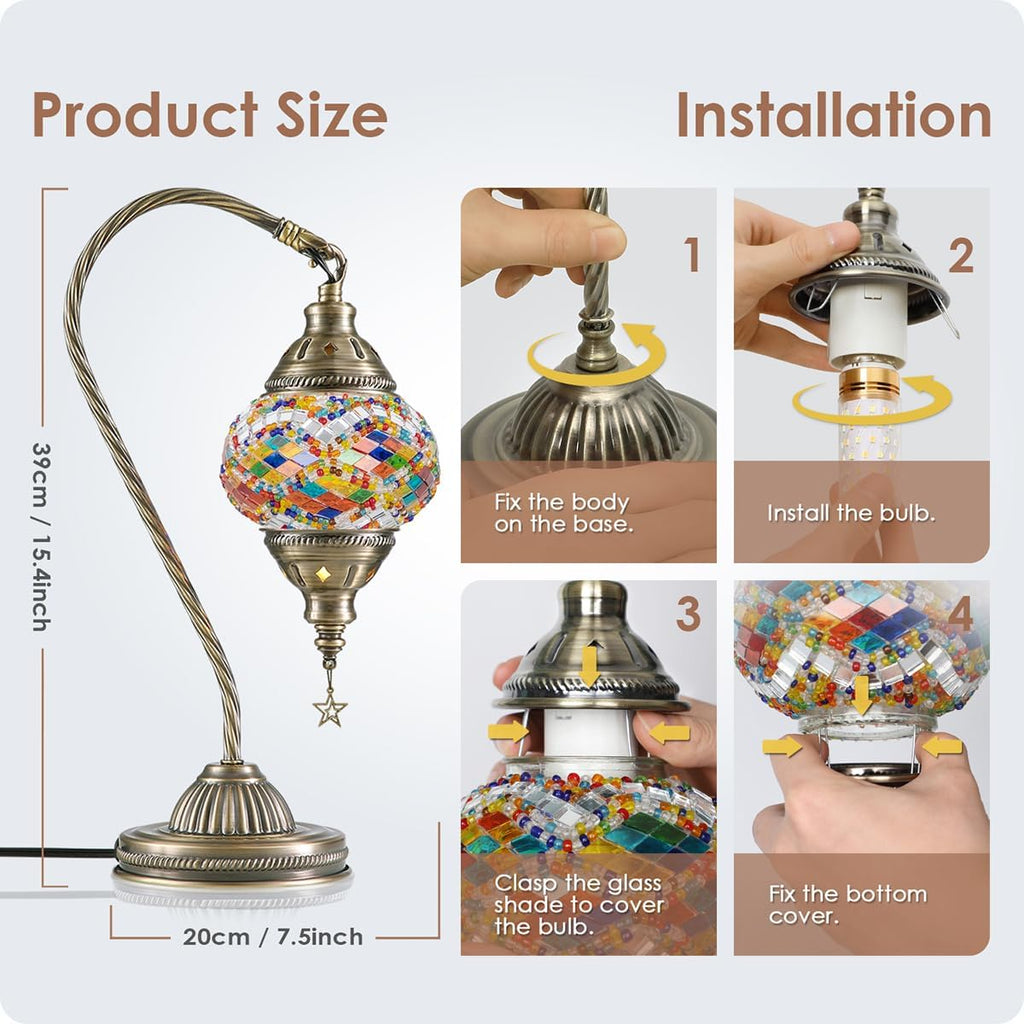 Round Side Table, Fabric Basket, White & Brown